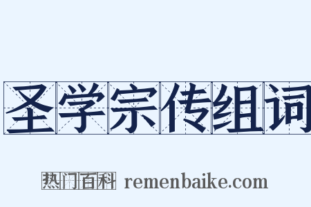 圣学宗传组词是什么意思的图片